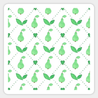 Cute pears Sticker